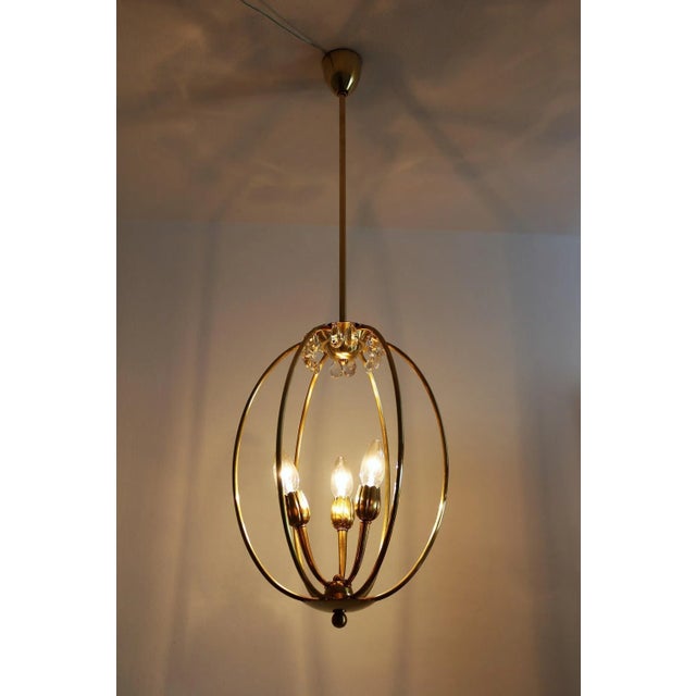 Mid-Century Italian Brass Pendant Lamp in Minimalist Style, 1950s For Sale - Image 9 of 16