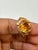 8 Carat Natural Round Citrine Cocktail Ring in 14 Karat Yellow Gold, Estate For Sale - Image 18 of 18