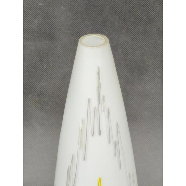 Gold Mid-Century Glass Table Lamp from Zukov, Czech, 1960s For Sale - Image 8 of 12