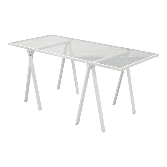 Trestle Desk by Rodney Kinsman for Bieffeplast, 1980s For Sale