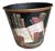 Decoupage Waste Can, Signed Workman Partners, New York For Sale