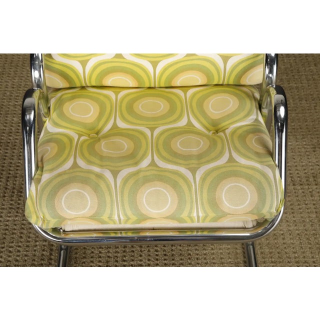 Set of Four Jerry Johnson 'Arcadia' Chrome Sling Chairs for Landes, 1970s For Sale - Image 14 of 17