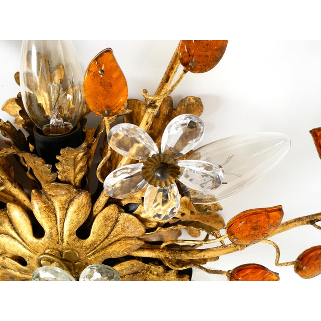 Gold-Plated Ceiling Lamp by Banci Firenze, Italy, 1960s For Sale - Image 16 of 18