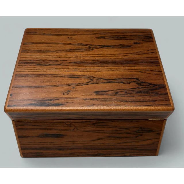 Mahogany Ladys Gentlemans Handmade Jewelry Casket Box Manning Ireland Irish New For Sale - Image 12 of 12