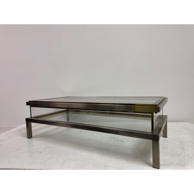 Sliding Top Vitrine Coffee Table, 1970s For Sale - Image 3 of 17