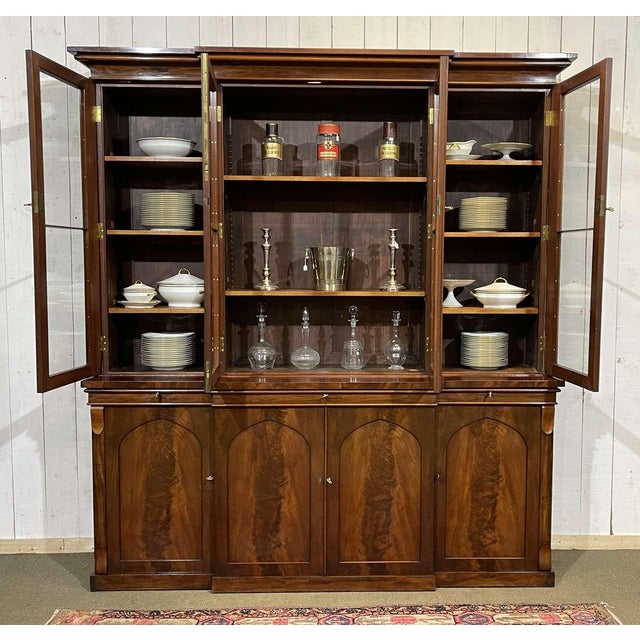 19th Century Victorian Bookcase in Mahogany For Sale - Image 10 of 18