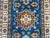 Blue and Beige Kazak-Style Wool Runner Rug, Natural Dyes, 2'8" X 9'9" For Sale - Image 4 of 14
