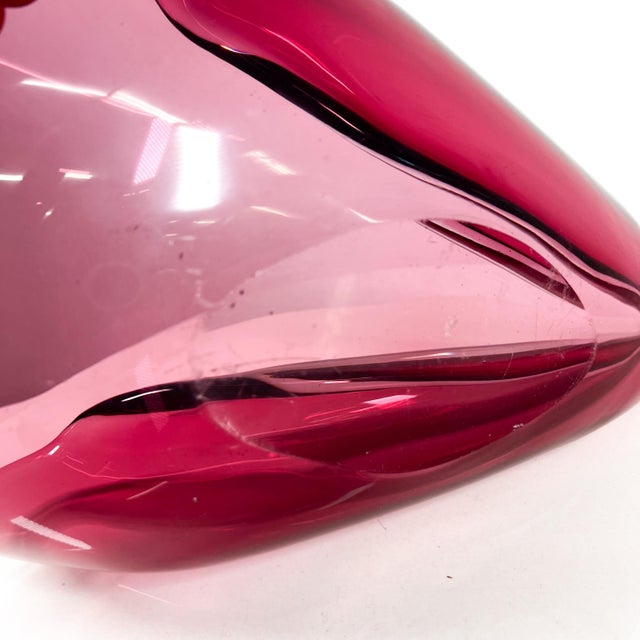 1960s Murano Sommerso Bowl Art Glass Organic Modernist Design Italy For Sale - Image 9 of 11