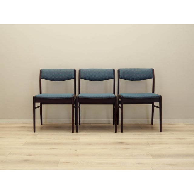Danish Rosewood Chairs, Denmark, 1970s, Set of 3 For Sale - Image 4 of 17