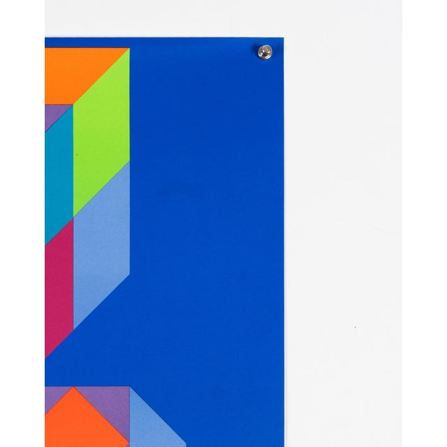 Paper Munich Olympics Serigraph Poster by Victor Vasarely, 1972 For Sale - Image 7 of 9