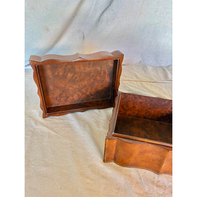 20th Century Italian Embossed Leather Box For Sale - Image 12 of 12