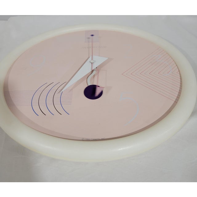 Postmodern 1980s Postmodern Wall Clock by Niclo For Sale - Image 3 of 11