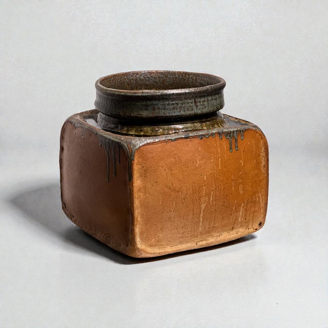 Large Architectural Stoneware Vase by Pierre Culo, 1970s For Sale - Image 12 of 18