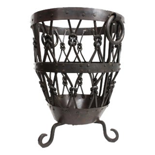 Twisted Iron Planter For Sale