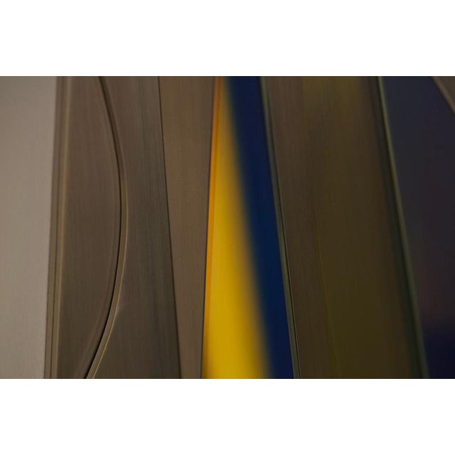 Not Yet Made - Made To Order Geometric Cross Bitume Wall Lamp by Jennifer Midoz For Sale - Image 5 of 11