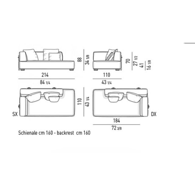 Minotti Florida Outdoor Left Armrest Sectional Sofa Element For Sale - Image 11 of 12