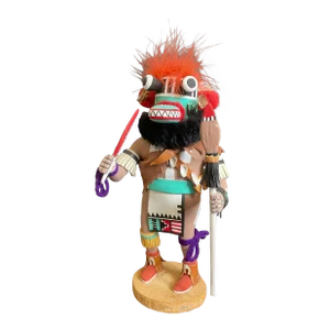 Hopi Carved Awatobi Soyuko Ogre Kachina by William Lomayaktewa
