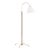 Hudson Valley Lighting Mark D. Sikes Curves No.1 1-Light Floor Lamp with Rattan Accent For Sale