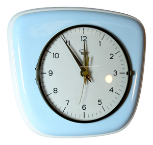 Enamel Wall Clock from Selva, 1950s