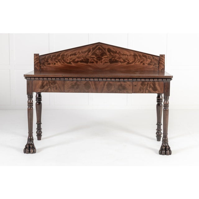 Antique English Regency Mahogany Serving Table, 1800s For Sale - Image 4 of 8