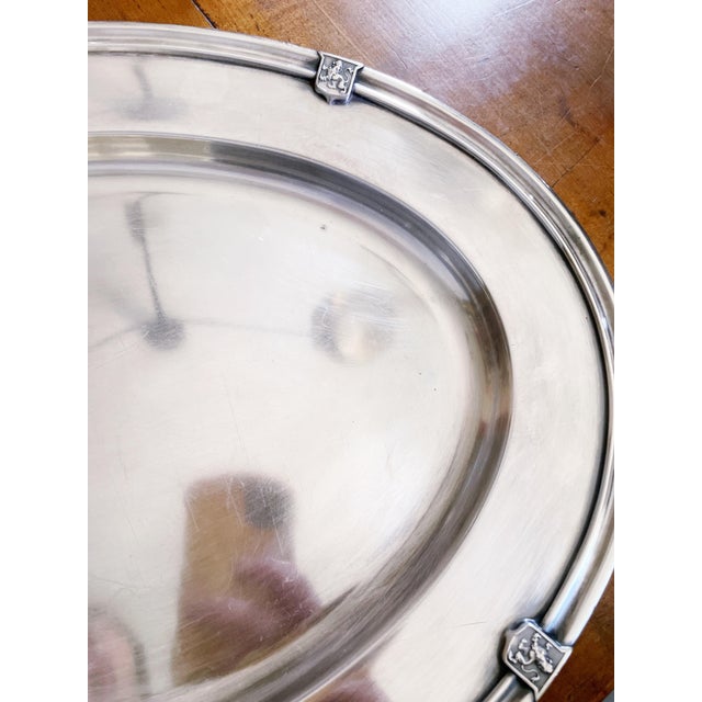 1920s 1929 Silver Plated Tray From the Fort William Henry Hotel in Lake George Ny For Sale - Image 5 of 7