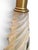 Transparent Vintage Marbro Hollywood Regency Glass and Gold Table Lamp For Sale - Image 8 of 10