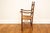 Queen Anne Antique Ladderback Armchair With Ram's Head Arms. For Sale - Image 3 of 18