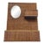 Vintage Wall Organizer With Mirror For Sale