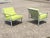 Vintage Hollywood Regency Faux Bamboo Aluminum Metal Pool Patio Sofa Set by Hauser - 5 Pc Set. Listing includes (1) Sofa,...