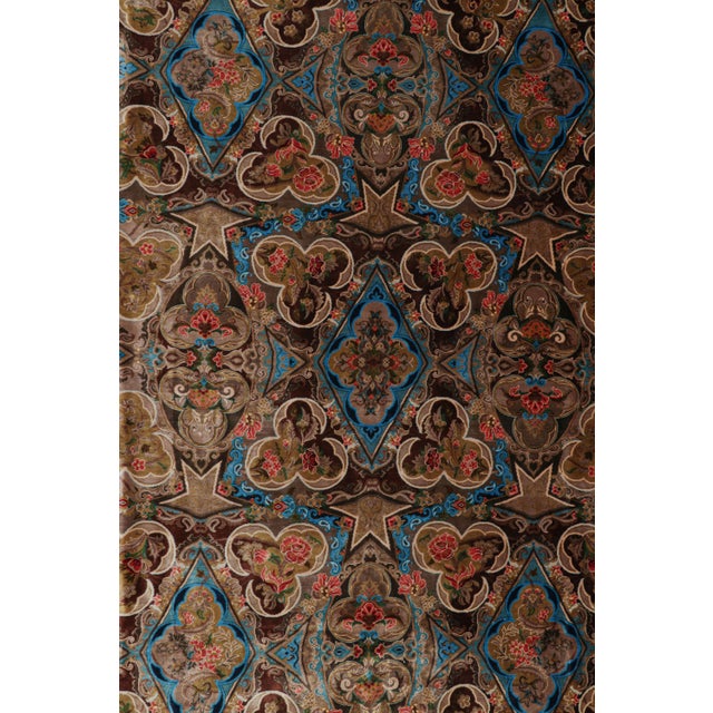 Rug & Kilim’s Modern Classics Rug in Brown With Floral Patterns “As Geshniz” For Sale In New York - Image 6 of 8
