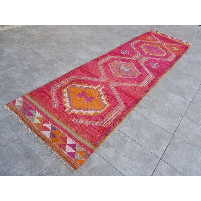 This is a vintage Turkish handwoven Anatolian OUSHAK rug. We collect Vintage rugs from Anatolia, which is the eastern part