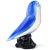 Figurative Seguso Vetri d'Arte Murano Vintage Blue Opalescent Italian Art Glass Bird Figure Paperweight For Sale - Image 3 of 6