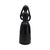 Black 19.5" Mexican Barro Negro Mother & Child Sculpture Lamp Base For Sale - Image 8 of 11
