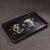 Vintage Chinese Rosewood Tea Tray | Mother-of-Pearl Inlaid Dragon & Phoenix Motif For Sale - Image 4 of 9