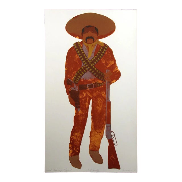 Louis De Mayo "Revolutionary Figure" Signed Ltd Ed Serigraph Artwork For Sale