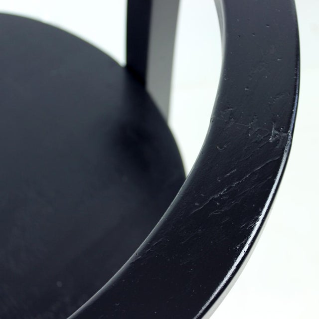 Black Black Oak Club Armchair, Former Czechoslovakia, 1930s For Sale - Image 8 of 14