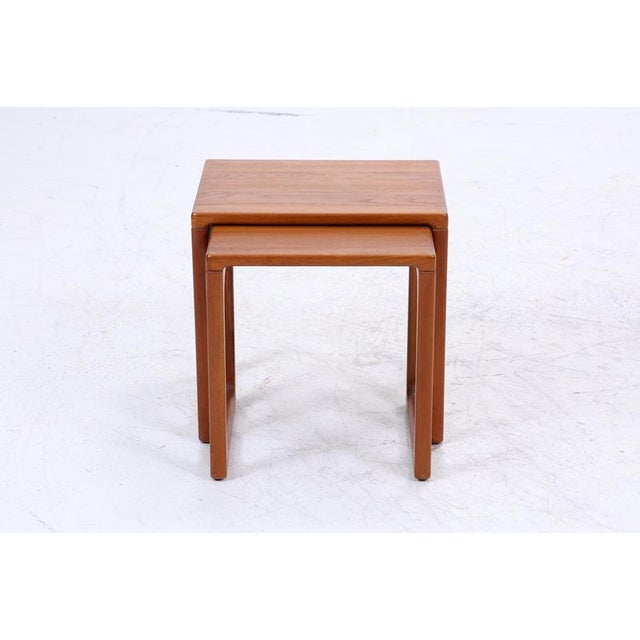 Beautiful vintage teak nesting tables/side tables from the 1970s • High-quality workmanship • Material: Wood DIMENSIONS &...