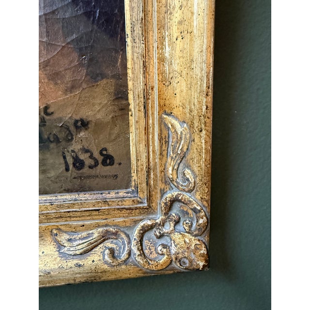 Dutch Portrait of a Man Dated 1838 in Original Frame For Sale - Image 4 of 12