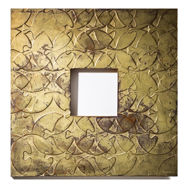 Early 20th Century Art Nouveau Square Metal Frame For Sale