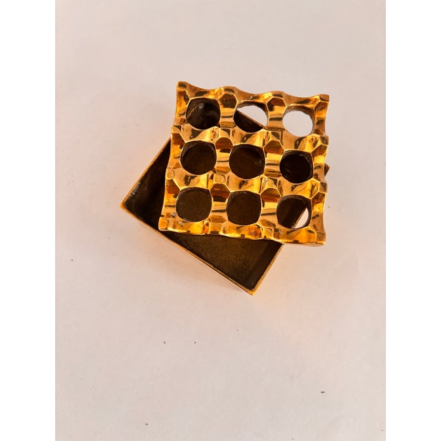 Vintage Ultima Ashtray in Brass by Holger Bäckström and Bo Ljungberg, 1970s For Sale - Image 9 of 12