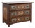 19th Century Original Hand Painted Blanket Chest of Three Drawers From Hungary For Sale