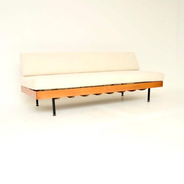 Vintage Steel and Birch Sofa Bed, 1950s For Sale - Image 11 of 11