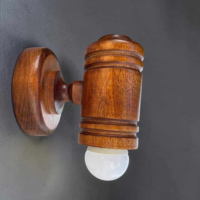 Danish Architectural T45 Wall Sconce Light in Pine, 1960s For Sale - Image 11 of 11