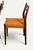 1960s Vintage Teak and Orange Wool Chairs, 1960s, Set of 4 For Sale - Image 5 of 18