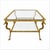 Maison Jansen French Maison Jansen Style Gilt Metal & Glass Eagle Form Two Tier Coffee Table For Sale - Image 4 of 7