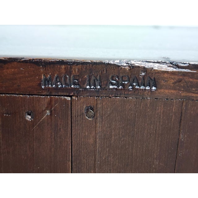 Antique Early 20th Century Spanish Baroque Catalan Carved Wood Credenza For Sale - Image 16 of 16