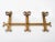 1960s Spanish Brutalist Ferro Art Gilt Wrought Iron Wall-Mounted Coat Rack For Sale - Image 6 of 9