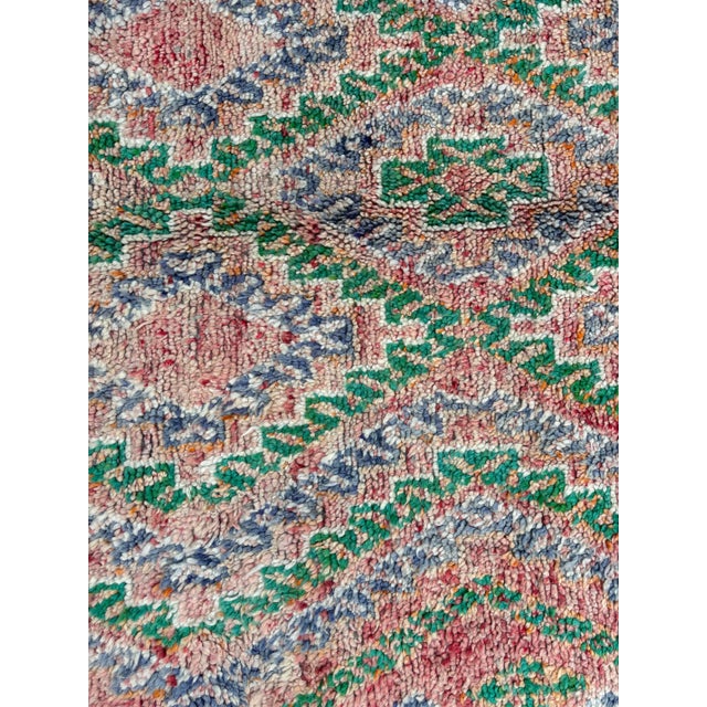 Pink Boho Chic Berber Rug For Sale - Image 8 of 8