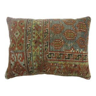 Blue Malayer Paisley Rug Pillow For Sale