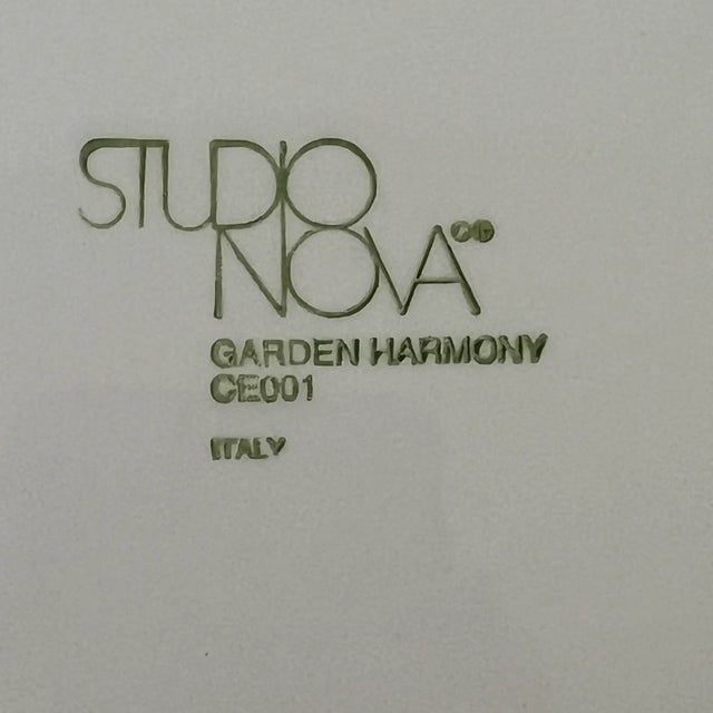 Large Italian Divided Platter by Studio Nova, Garden Harmony For Sale - Image 4 of 4